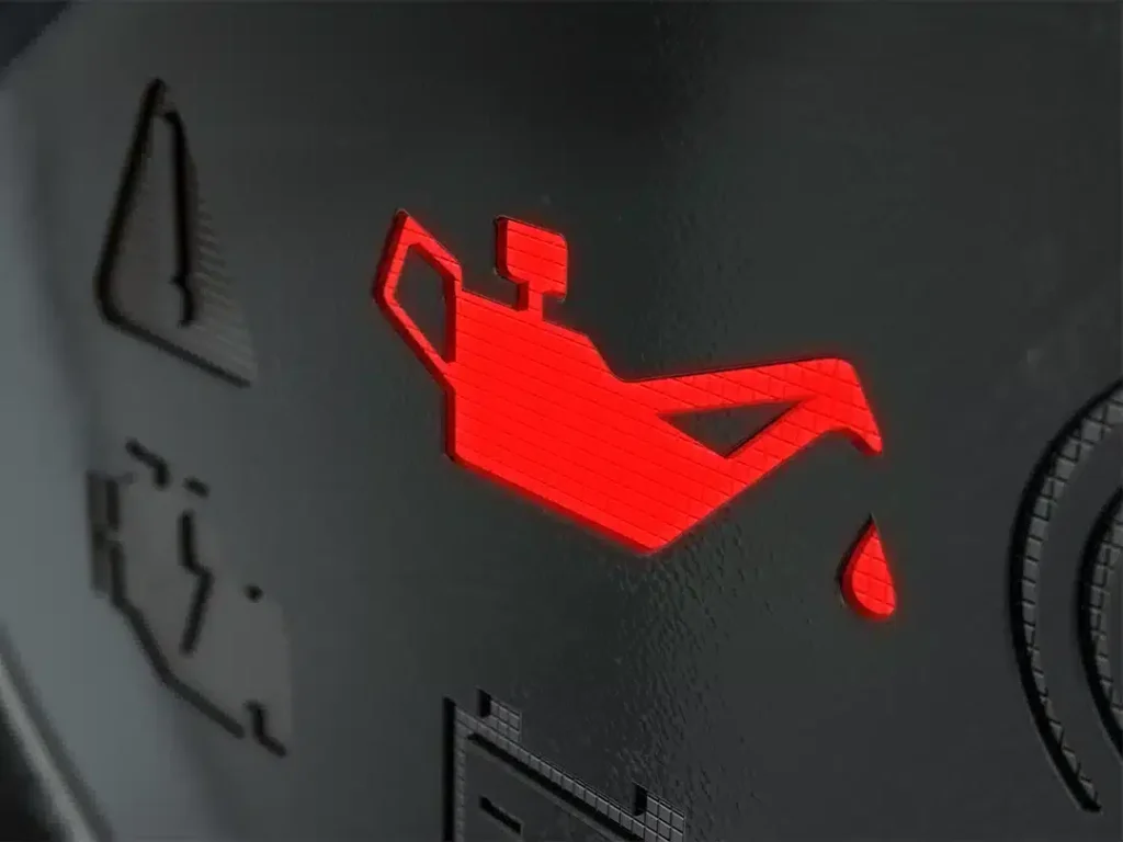 oil pressure warning light at idle